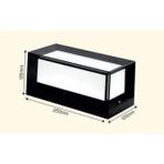 Bahçe Aydınlatması Led Işık 25Cm 12W Beyaz Işık 6500K Zita Bahçe Duvar Aplik Su Geçirmez