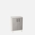 Bahçe Balkon Kiler Plastik Dolap 65X37X93 cm - Gri