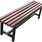 Bahçe Bankı Açık Hava Bankı Veranda Bankı, Ön Veranda Mobilyası, Teras Park Bankı Açık Hava Bankları, Hava Koşullarına Dayanıklı Dökme Demir ve Masif Ahşap Avlu Bankları,Brown-100CM/40"