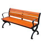 Bahçe Bankı Açık Teras Park Bankları Eğlence Bahçe Bankı, Alüminyum Çerçeve ve Masif Ahşap ile Hava Koşullarına Dayanıklı Patio Bankı, Vintage Dekoratif Banklar, 1.2M,1.2M