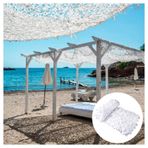Bahçe Kamuflajı Gölgelik Ağı 4 x 8 m (13,1 x 26,2 ft) Dış Mekan Yelken Nefes Alabilir Veranda Tente Askeri Dekor Pergola Panjurları ve Temalı Partiler için Mükemmel