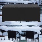 Bahçe Masaları için Su Geçirmez Dış Mekan Mobilya Örtüsü 210x175x95 cm Yırtılmaya Dayanıklı Oxford Malzeme Rüzgar Geçirmez ve Hava Koşullarına Dayanıklı Bahçe Mobilyalarınızı Elementlerden Koruyun