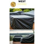 Bahçe Mobilyası Koruma Örtüsü Brandası Premium Kalite 260X100cm Siyah