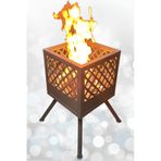 Bahçe Şöminesi Ateş Çukuru 60 Litre Büyük Boy Şömine Bahçe Sobası Balkon Isıtma Fire Pit