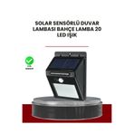 Bahçe ve Dış Mekanlar İçin Güneş Enerjili 20 LED Hareket Sensörlü Lamba XUCZDP53DUVARLAMBASI-5
