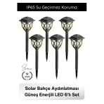 #Bahçeaydınlatma Solar Bahçe Aydınlatması Güneş Enerjili Led 6'Lı Set Su Geçirmez Dekoratif Gün Işığı Otomatik Sensörlü
