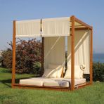 Bahçeme Efes Ahşap Bahçe Yatağı - Lüks Daybed Set