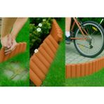 Bahçeshop Star Garden Kiremit Turuncu Çim Bordürü 2.3 Metre Çim Ayırıcı Kiremitturuncu