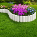 Bahçeshop Star Gardentools Beyaz Çim Bordürü 2.3 Metre Çim Ayırıcı