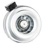 Bahçıvan 16 cm çapında BDTX 160 2550 D/D 230 Watt Monofaze Yuvarlak Kanal Fanı Geriye Eğimli