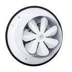 Bahçıvan 16 cm çapında BK 160 2500 D/D 230 Watt Monofaze Aksiyel Kapaklı Aspiratör