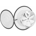 Bahçıvan 25 cm çap BK 250 890 m³/h Debi 220/230 volt Monofaze Aksiyel Kapaklı Aspiratör