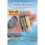 bahe home Acil İmdat Düdüğü Anahtarlık Yüksek Ses Deprem SOS Kamp Güvenlik Metal Islık 1ADET