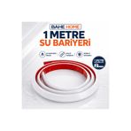 bahe home Su Bariyeri 1 Metre Silikon Bant Su Sızdırmaz Duş Mutfak Lavabo Kenar Önleyici Şerit
