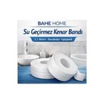 bahe home Su Geçirmez Kendinden Yapışkanlı Kenar Bandı 3.2M Lavabo Küvet Banyo Sızdırmaz Bant Küf Önleyici