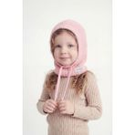 Bahels Çocuk Pembe Triko Örgü Balaclava Bere Şapka - Standart - Renkli