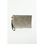 BAHELS Kadın Gold Parlak Yılan Desen Portföy Clutch Çanta