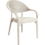 Bahex Bambu Rattan Kollu Sandalye Koltuk Dayanıklı Bahçe Sandalyesi Cappuccino - 4