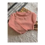 BAHNUR PEMBE BEBEK BALIKÇI YAKA BLUZ BODY