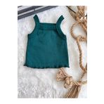 BAHNUR YESiL BEBEK ÇOCUK RiBANA CROP ÜST