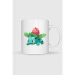 Bahriyeli Collection Bulbasaur Baskılı Kupa Bardak - Beyaz