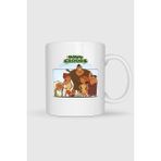 Bahriyeli Collection Dawn Of The Croods Tasarımlı Kupa Bardak - Beyaz