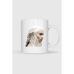 Bahriyeli Collection Game Of Thrones Daenerys Targaryen Sansa Stark Tasarımlı Kupa Bardak - Beyaz