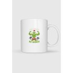 Bahriyeli Collection No Pain No Grinch Baskılı Kupa Bardak - Beyaz