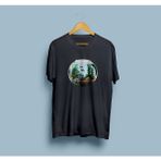 Bahriyeli Collection Oversize Akvaryum ve Balıklar Tasarım Unisex T-Shirt - XL - Siyah