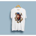 Bahriyeli Collection Oversize Dipper Pines Tasarım Unisex T-Shirt - XL - Beyaz