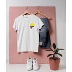 Bahriyeli Collection Oversize Ecuador-Ekvator Bayrağı Tasarımlı T-Shirt - Beyaz