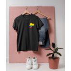 Bahriyeli Collection Oversize Ecuador-Ekvator Bayrağı Tasarımlı T-Shirt - XL - Siyah
