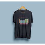 Bahriyeli Collection Oversize Elementler Periyodik Tablo / Kimya Tasarım T-Shirt - Siyah