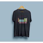 Bahriyeli Collection Oversize Elementler Periyodik Tablo / Kimya Tasarım Unisex T-Shirt - XL - Siyah