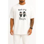 Bahriyeli Collection Oversize Gin Vodka Jimmy Kudo List Of Case Closed Göğüs Tasarımlı Unisex T-Shirt - Beyaz - XL