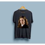 Bahriyeli Collection Oversize Hermione Granger Tasarım Unisex T-Shirt - Siyah