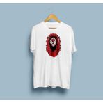 Bahriyeli Collection Oversize Kırmızı Aslan Gs Tasarım T-Shirt - XL - Beyaz
