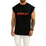Bahriyeli Collection Oversize Logo Crazy Lixx Music Glam Metal Hard Göğüs Tasarımlı Unisex Spor Atlet - Siyah - XL