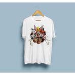 Bahriyeli Collection Oversize Looney Tunes Baskılı Tasarım Unisex T-Shirt - Beyaz
