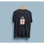 Bahriyeli Collection Oversize Parfüm Tasarım Unisex T-Shirt - XL - Siyah