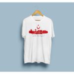 Bahriyeli Collection Oversize Samsun 19 Mayıs Tasarımlı T-Shirt - XL - Beyaz