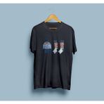 Bahriyeli Collection Oversize Şapka Çorap Kış Tasarım Unisex T-Shirt - XL - Siyah