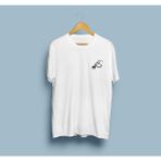 Bahriyeli Collection Oversize Steteskop Desenli Unisex T-Shirt - XL - Beyaz