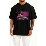 Bahriyeli Collection Oversize The Legend Of Korra Folder Icon, Season Göğüs Tasarımlı Unisex T-Shirt - Siyah - XL