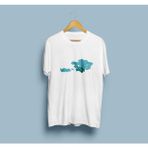Bahriyeli Collection Oversize Türk Dünyası Haritası Turan Devletleri Baskılı T-Shirt - M - Beyaz