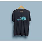 Bahriyeli Collection Oversize Türk Dünyası Haritası Turan Devletleri Baskılı T-Shirt - M - Siyah