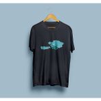 Bahriyeli Collection Oversize Türk Dünyası Haritası Turan Devletleri Baskılı Unisex T-Shirt - Siyah