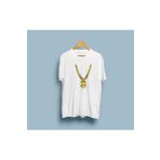 bahriyeli.jpeg Oversize Altın rengi Dolar Kolye Tasarım unisex T-shirt