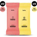 Bahs. Bahs Yüksek Protein Bar 60 gr - Strawberry & Lemon Cheesecake, Bitkisel İçerik, 18 gr Protein