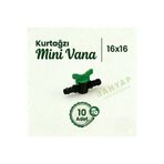 Bahyap Damlama Sulama Kurtağzı Mini Vana 16x16 (10 Adet)
